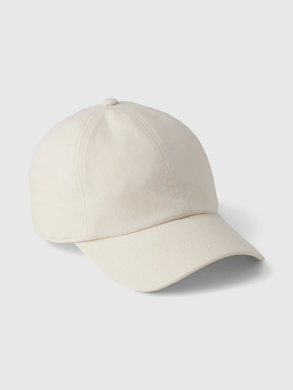 Cream - Colored Cotton Baseball Cap