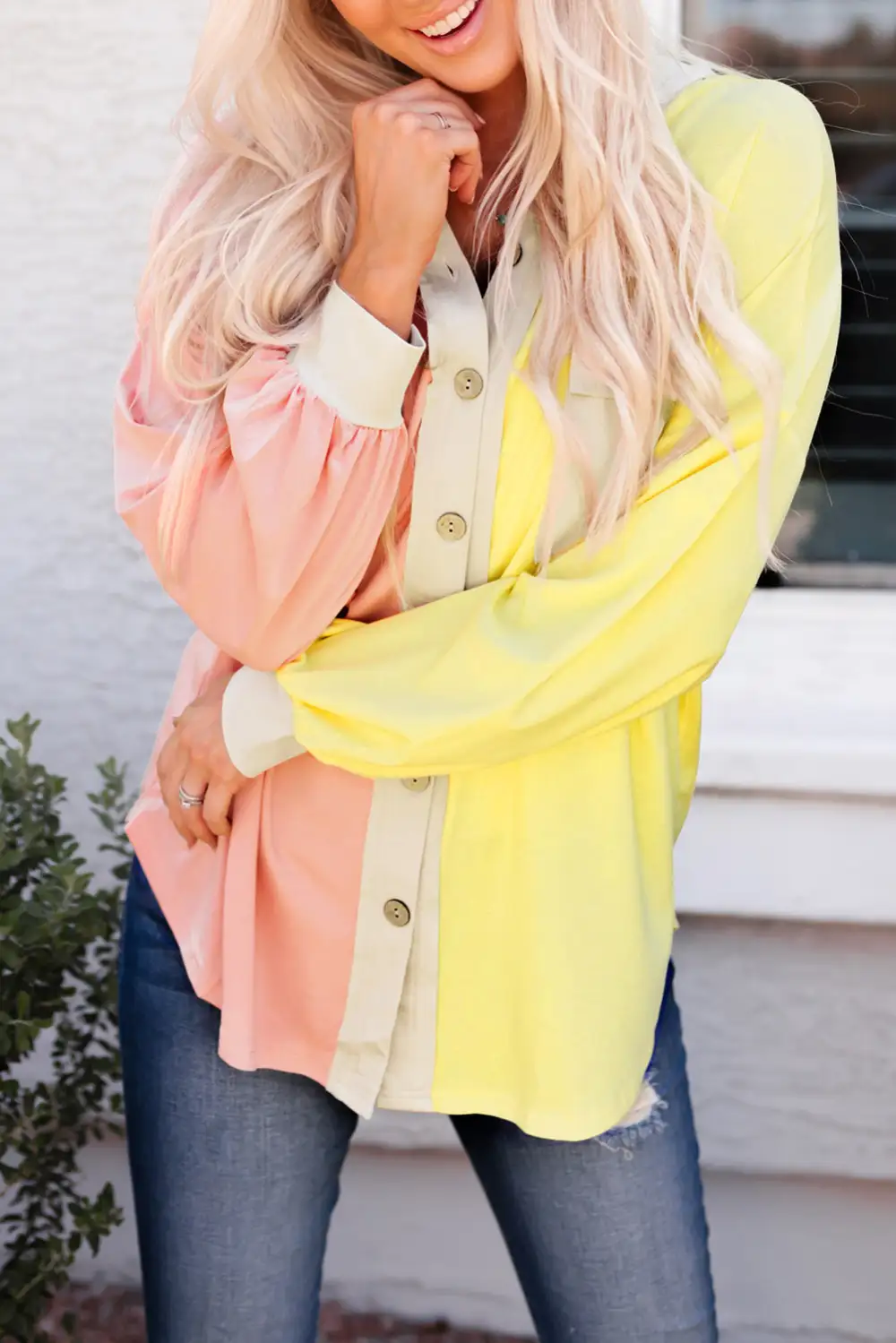 Pocket Button Front Jacket
