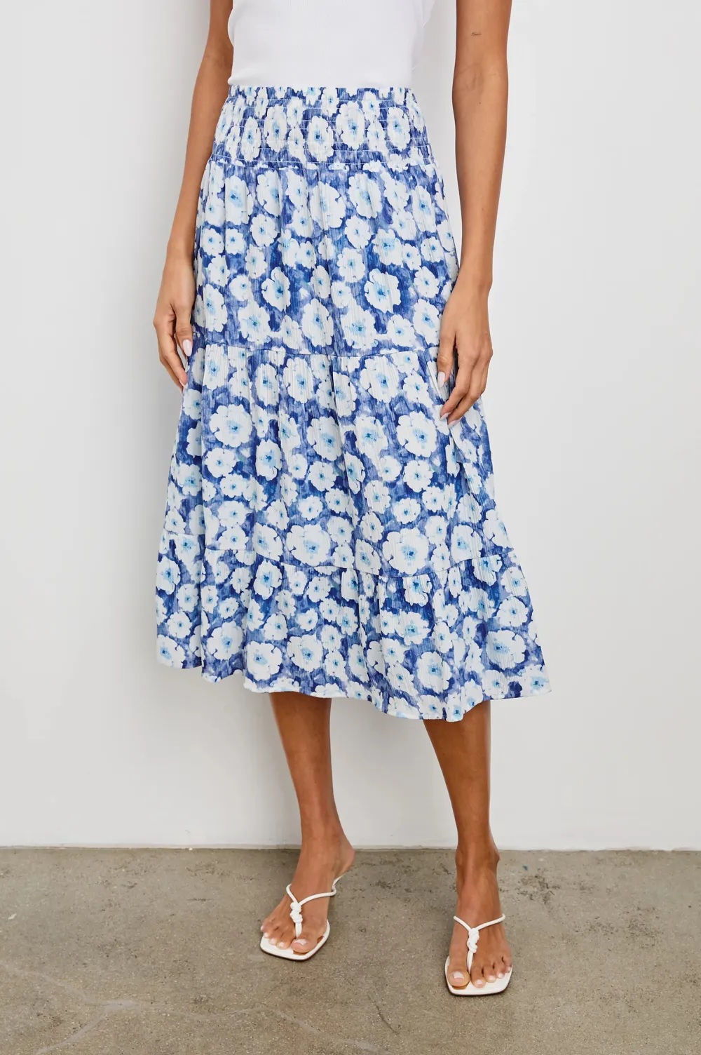 Lace Pleated Double-Layered Women's Midi Skirt