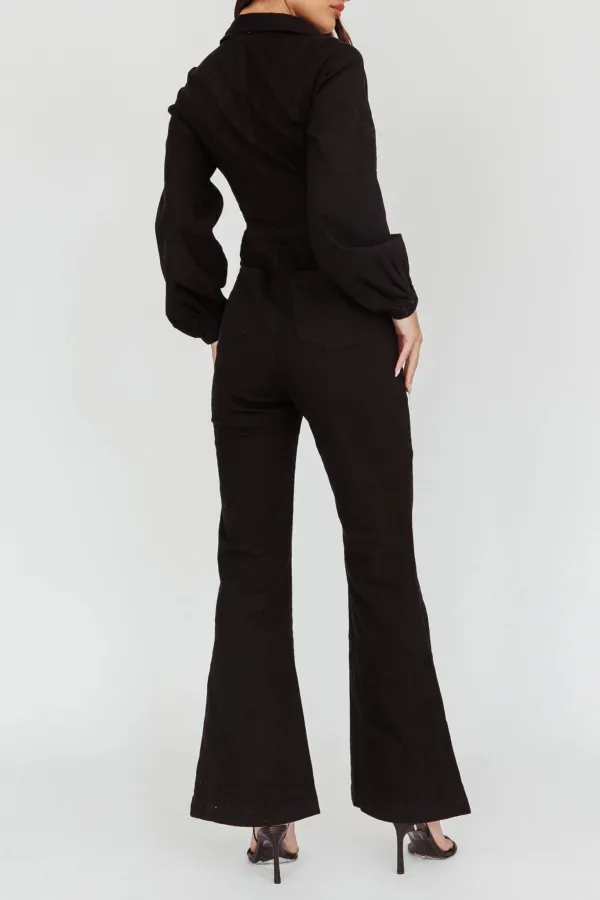 Soft Breathable Flared Long Sleeve Bodysuit