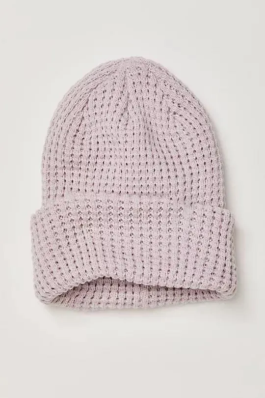 Lavender Soft - Knit Cuffed Beanie