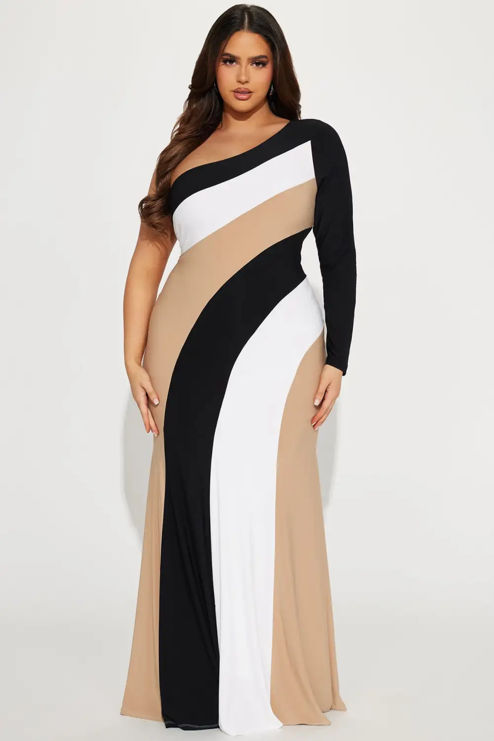 Phoebe Striped Maxi Dress - Black/combo