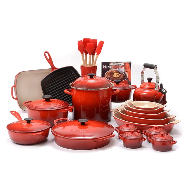 (Store Closing Sale) Mixed 20 PCs Cast Iron Cookware Set