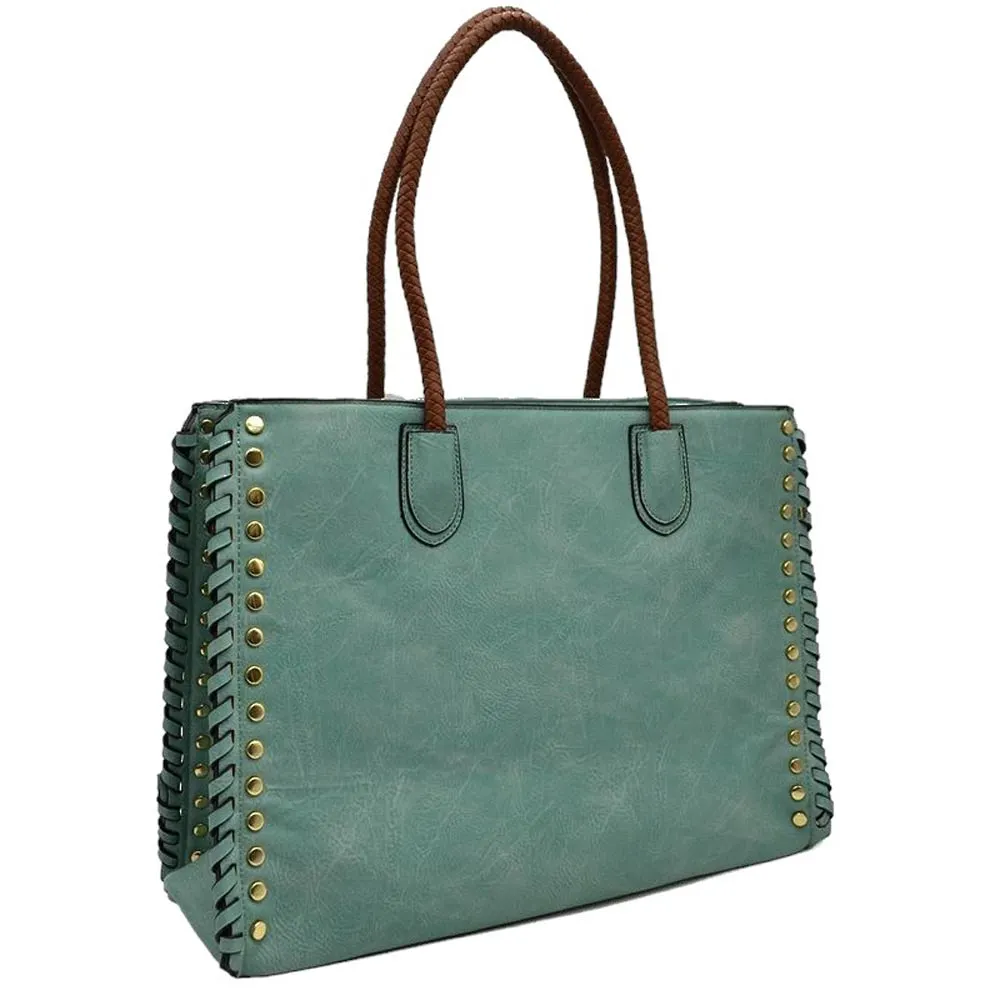 Tote Studded Shoulder Bag