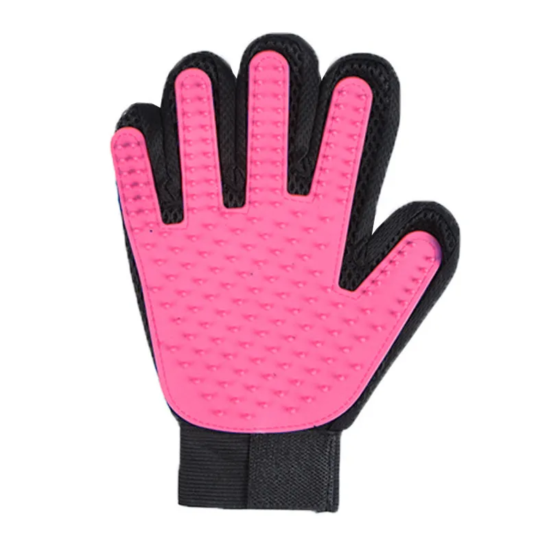 Pet Grooming Glove • Deshedding & Massage Grooming Glove • For Dogs & Cats • Loose Hair Removal Tool