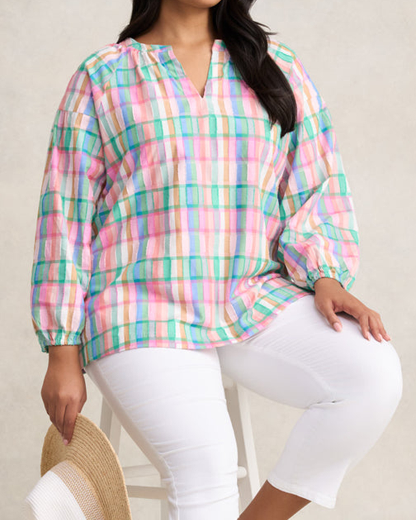 Cotton Check Top