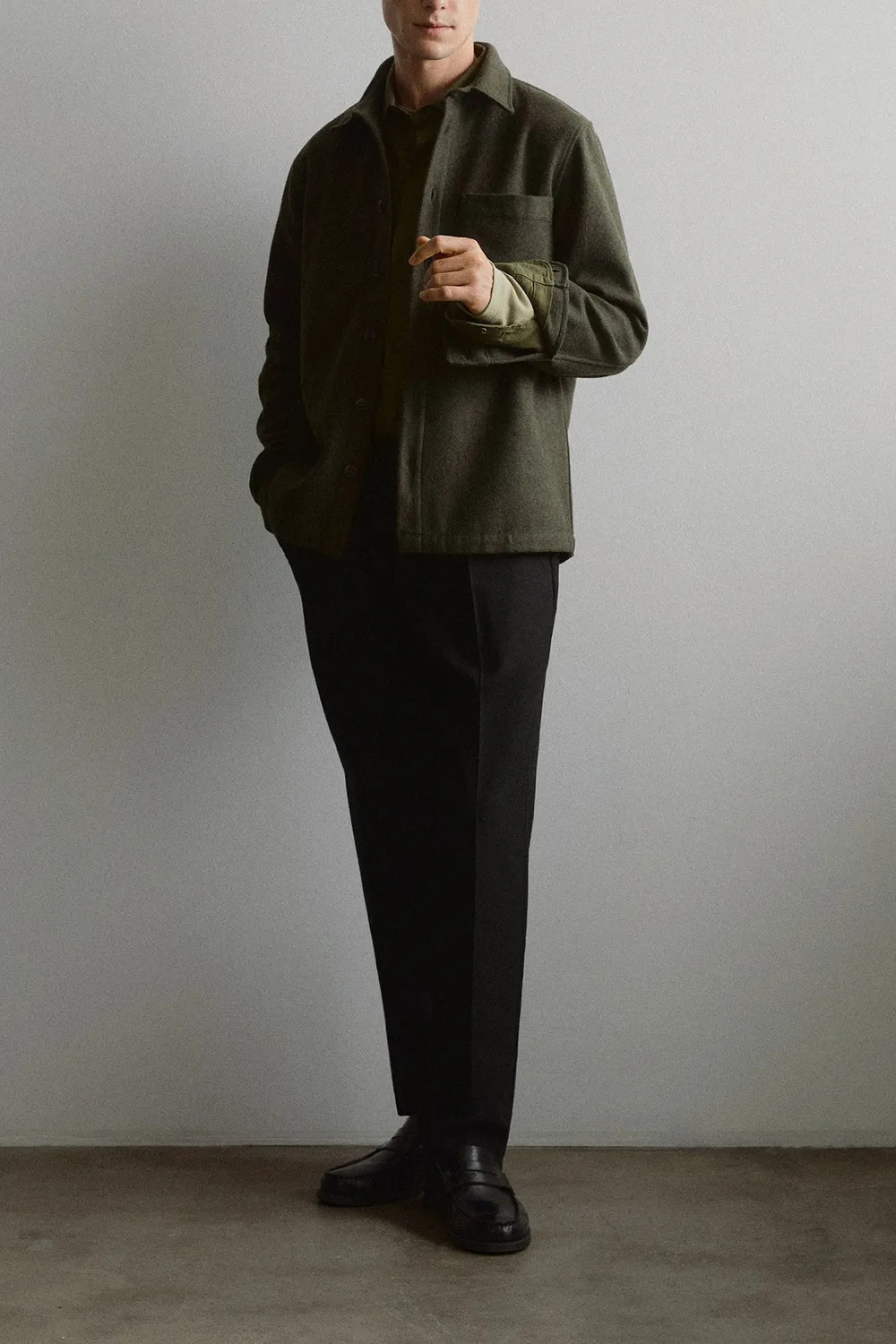 Regular-Fit Overshirt With Pocket