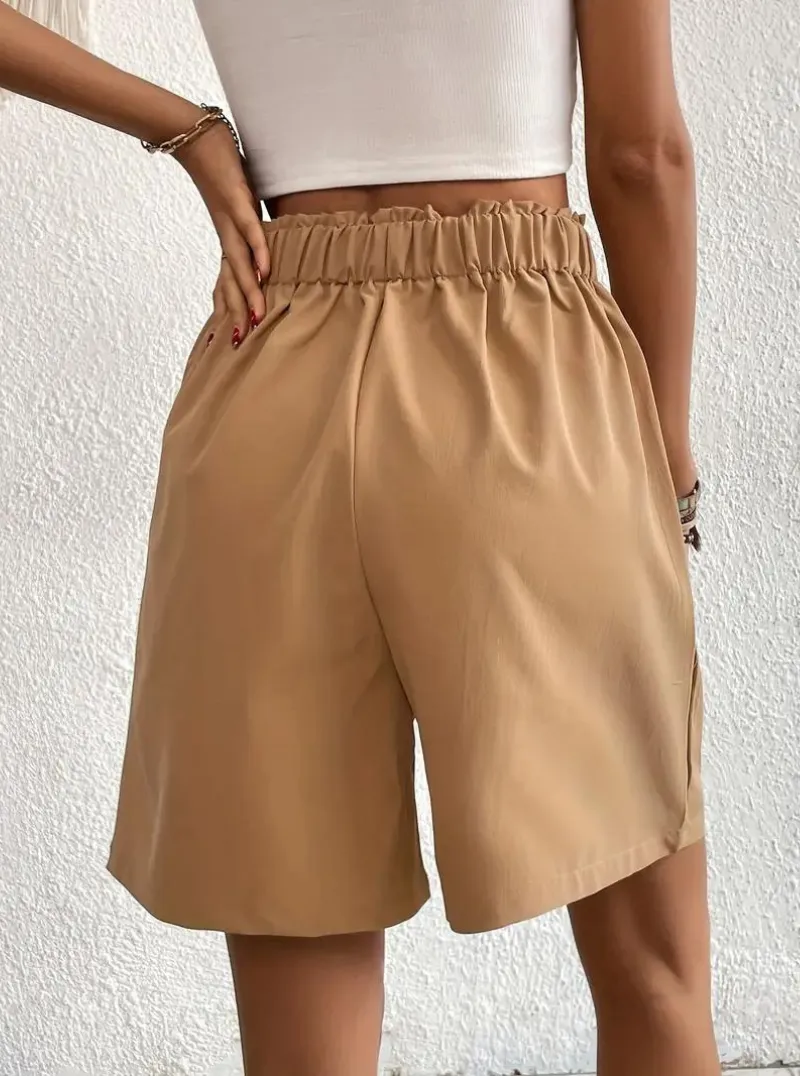 High Waisted Pleated Shorts