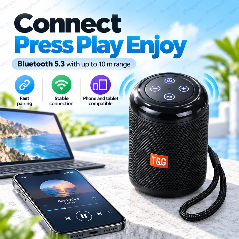 Waterproof Wireless Bluetooth Speaker for Phone