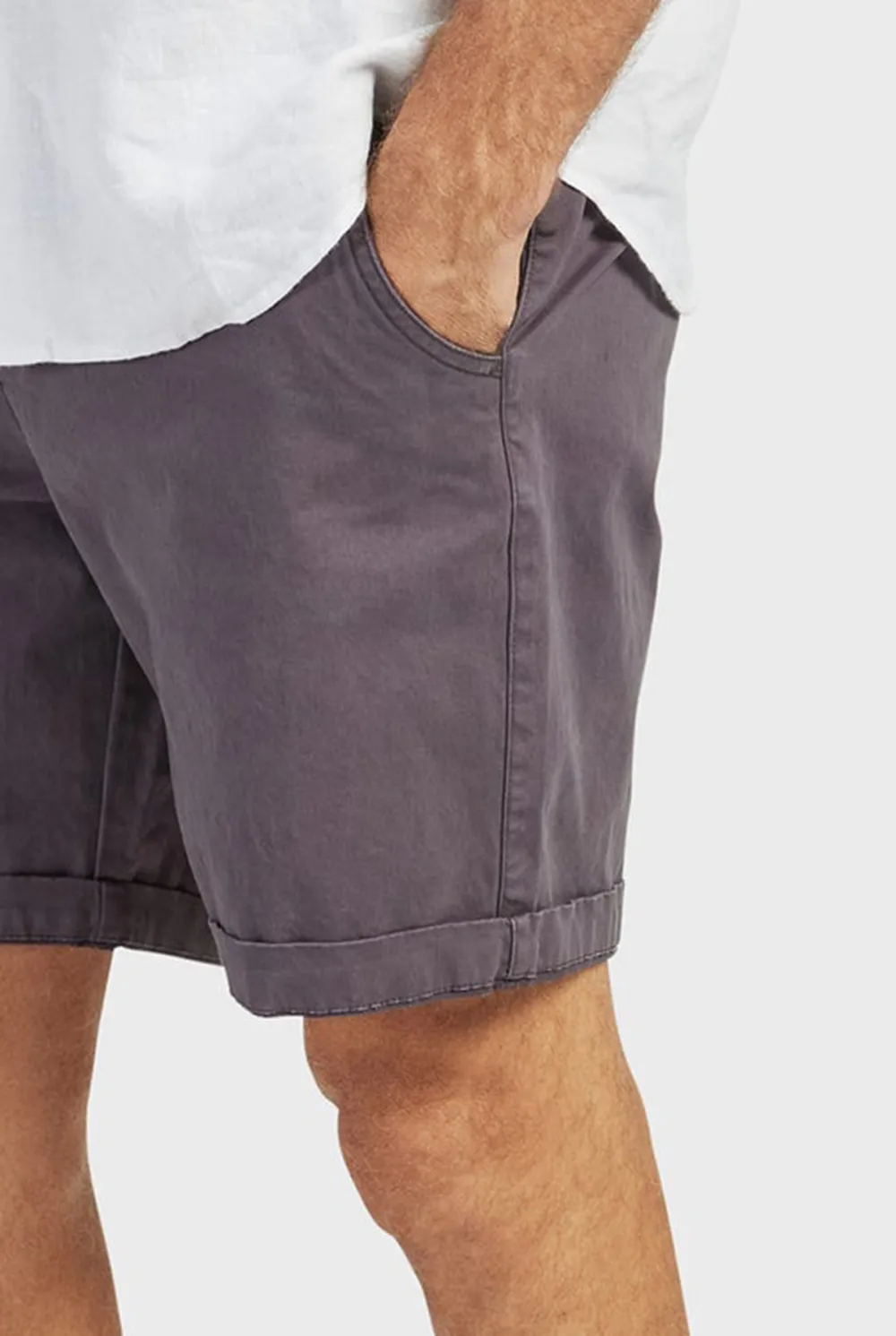 Cooper Chino Short- Charcoal