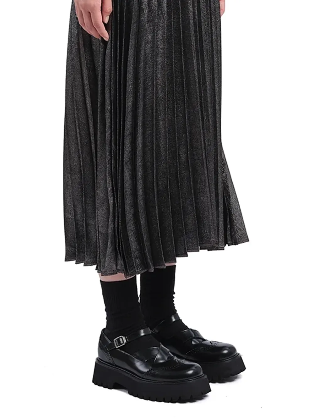 Sleeveless Metallic Midi Dress