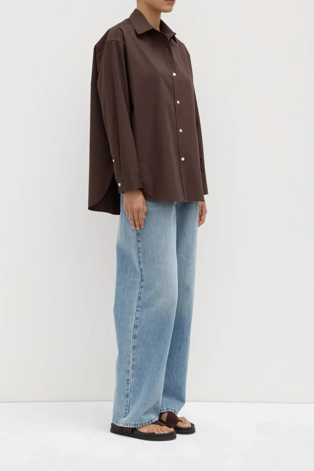 Long Sleeved Cotton Poplin Shirt