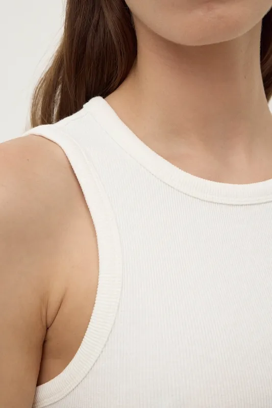White Drop-Waist Cotton Maxi Dress