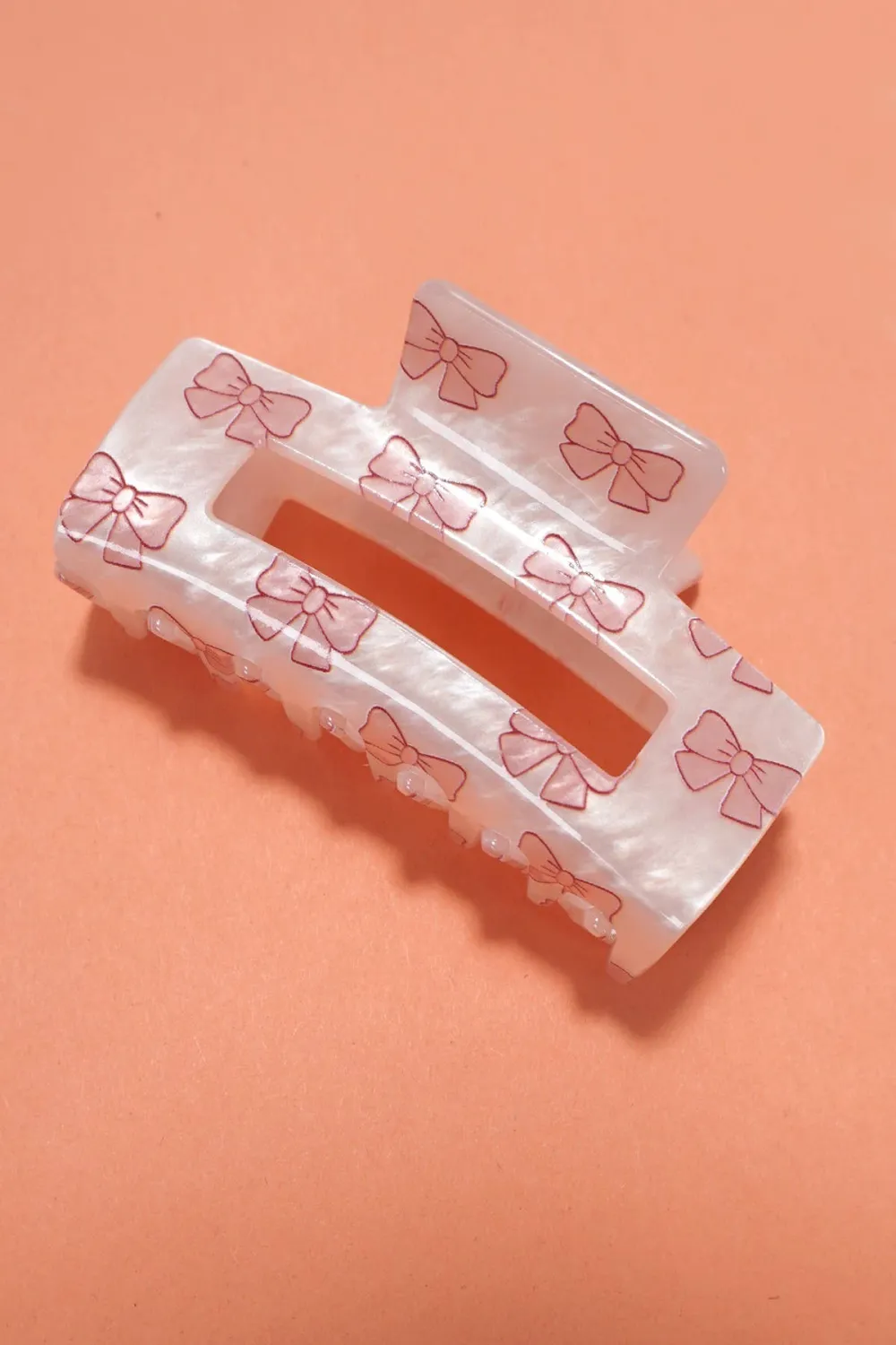 Cherry Bow Hair Claw Clip