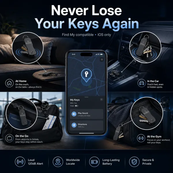 🔥Key Organizer Men's Keychains with Smart Tracker