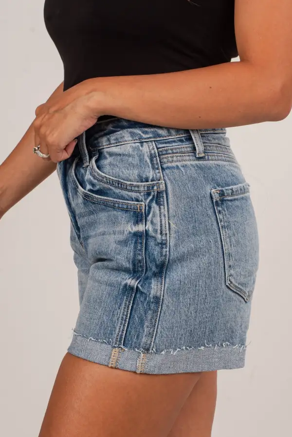 Utility High Rise Lace Pocketed Shorts
