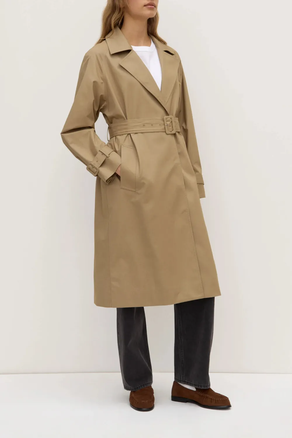 Cotton Raglan Sleeve Coat