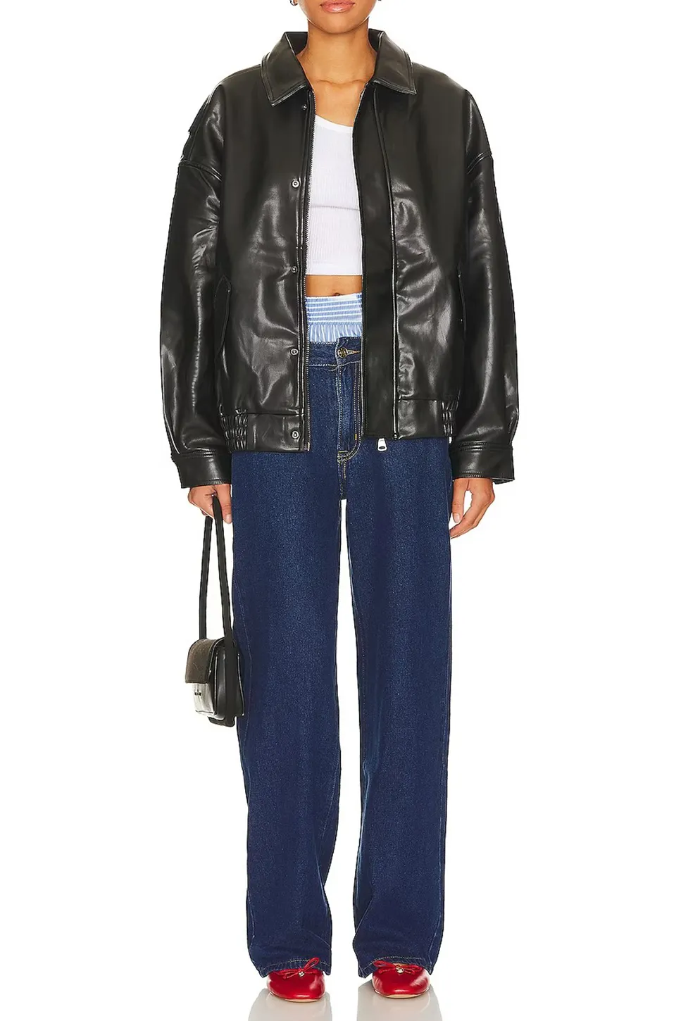 Classic Black Bomber Jacket