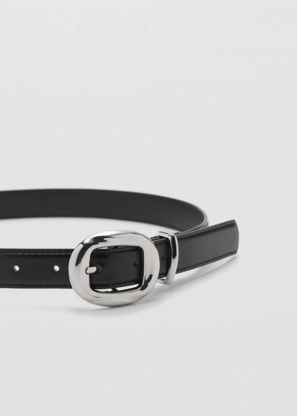 Casual Style Plain Rounded  Buckle Belts