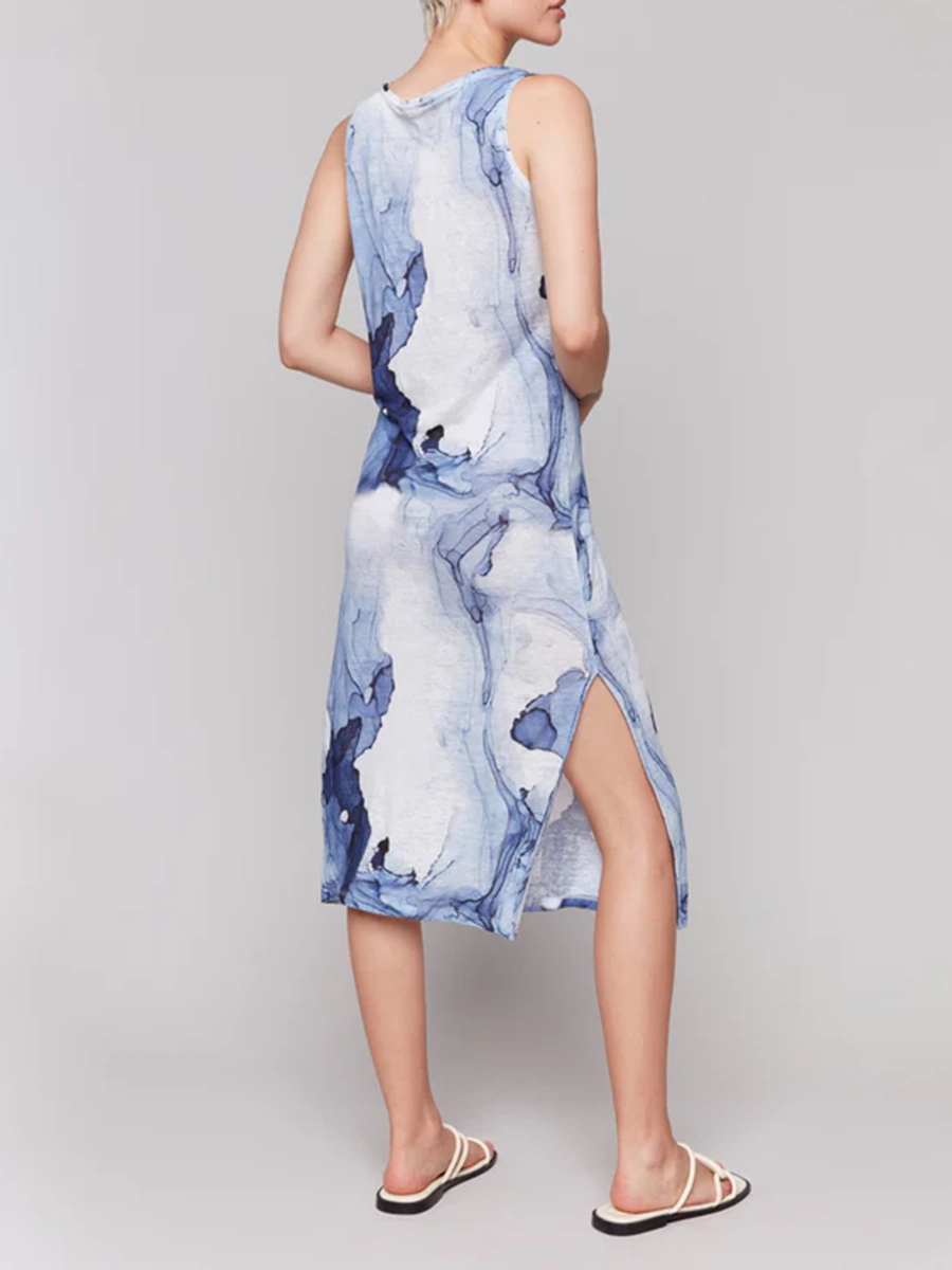 Linen Breathable Casual Flowing Sleeveless Dress