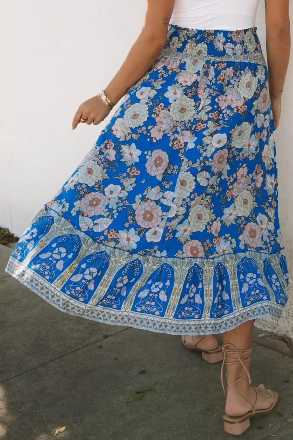Maxi Floral High Waist Skirt