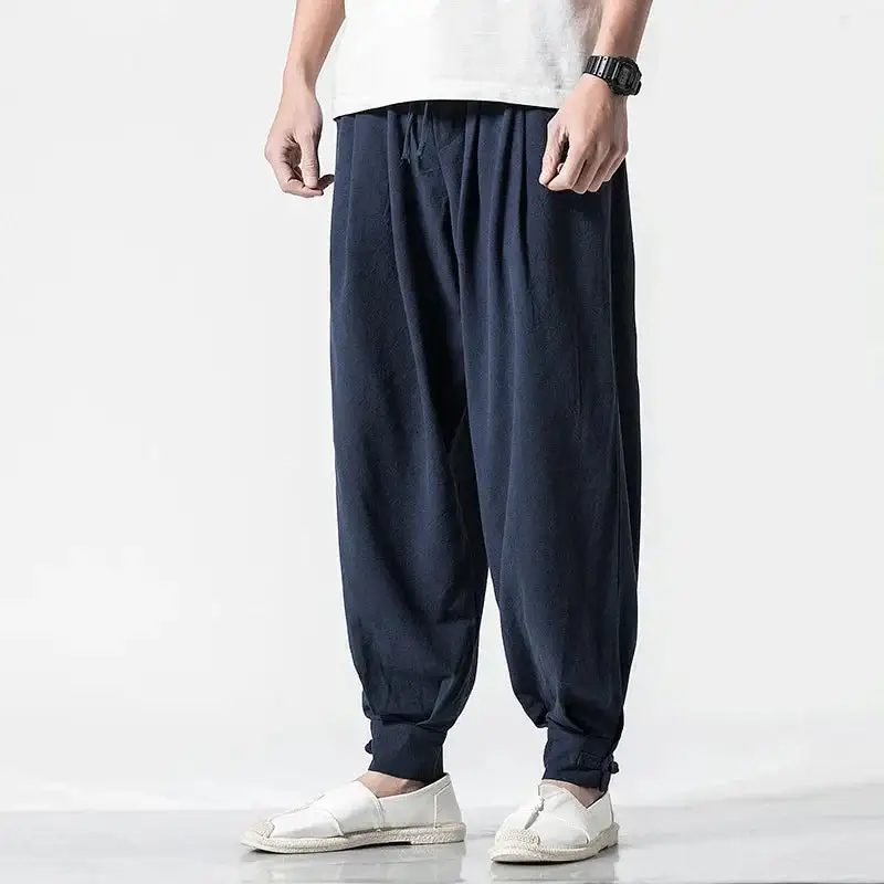 Men's Linen Blend Relaxed Joggers
