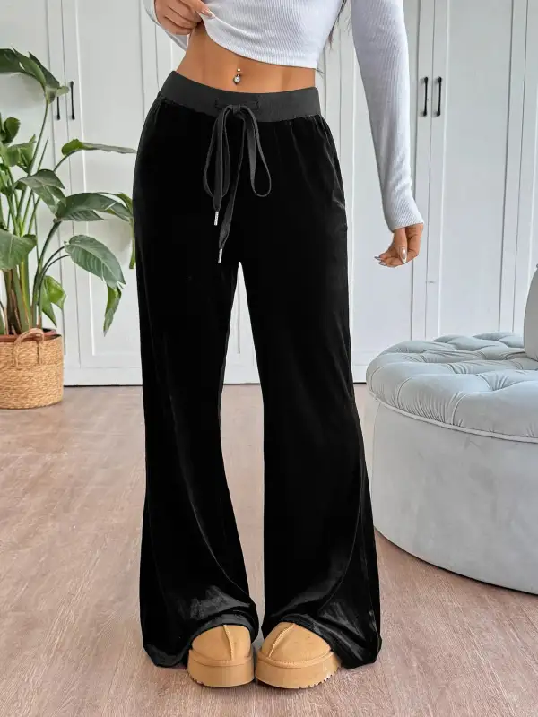 Everyday Wide Leg Drawstring Pants