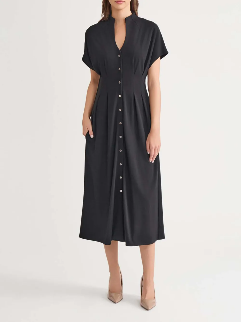Cotton Waist Cinching Dress