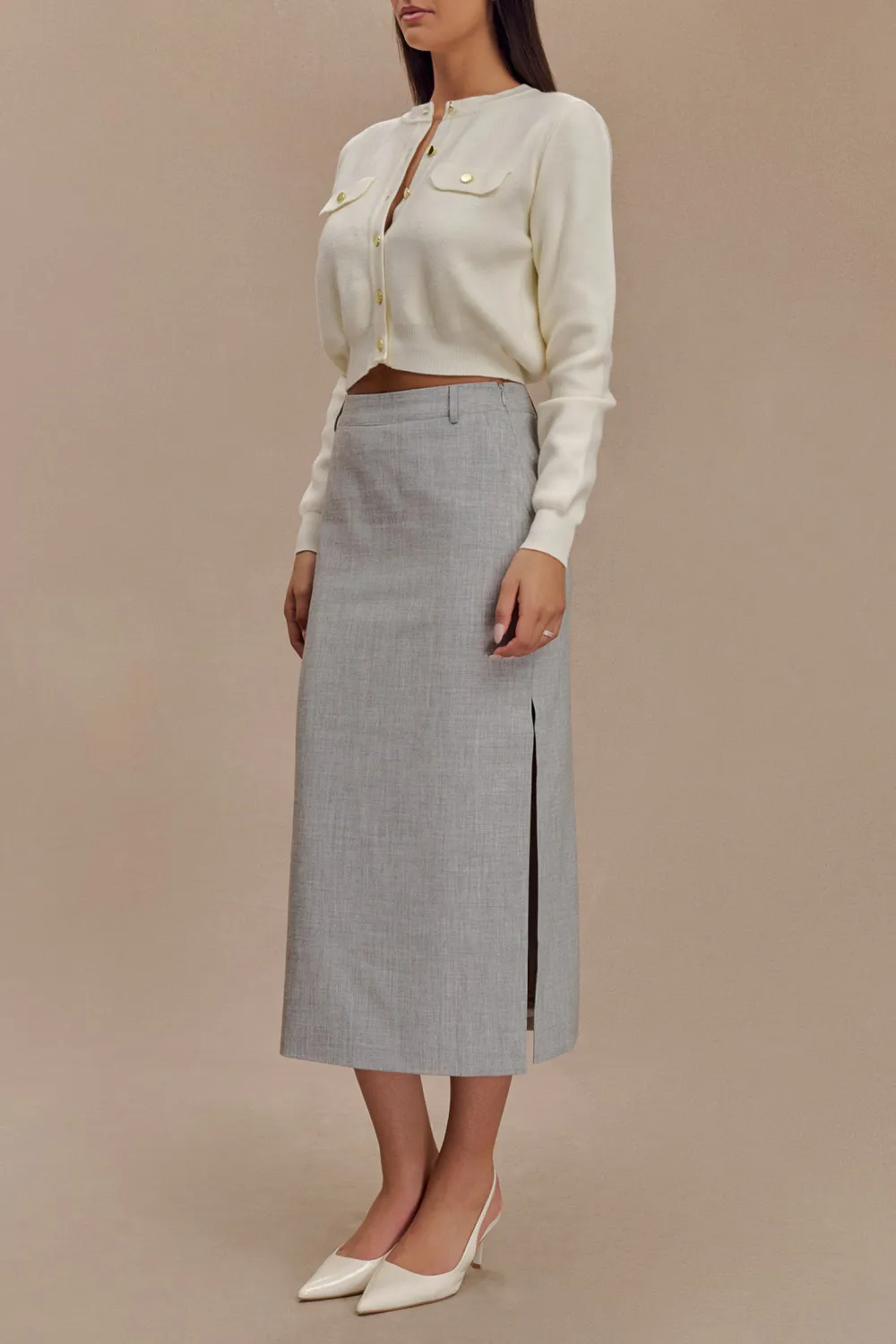 Casual Style Knit Long Sleeve Cardigan