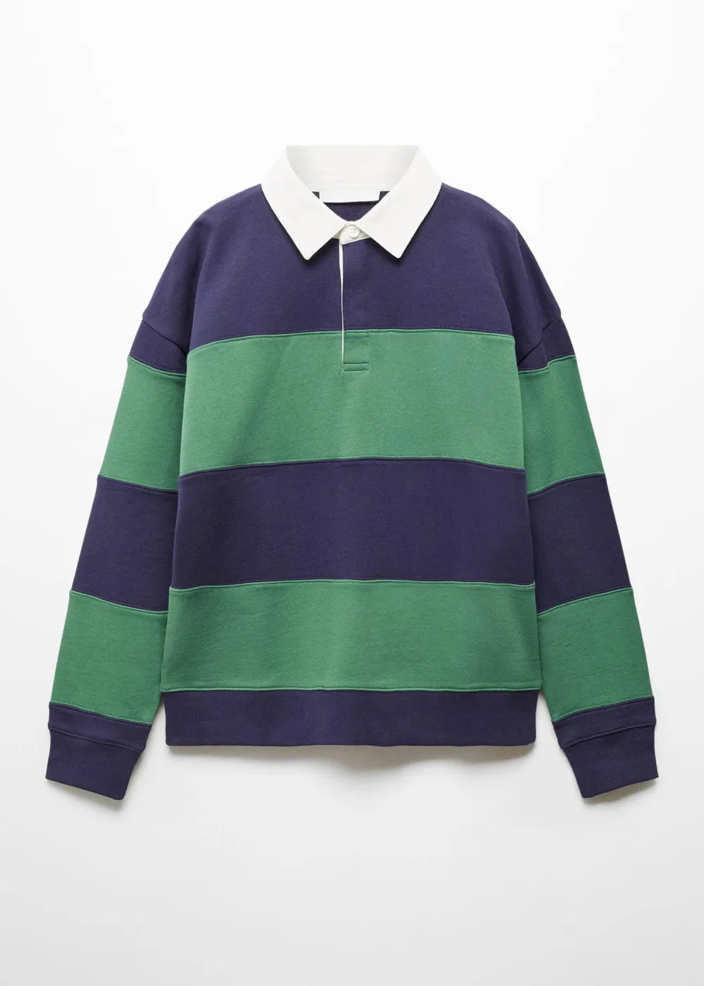 Striped cotton polo shirt