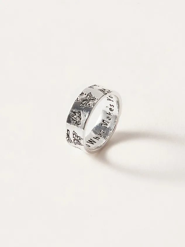 Do What Makes Your Soul Shine Engraved Ring