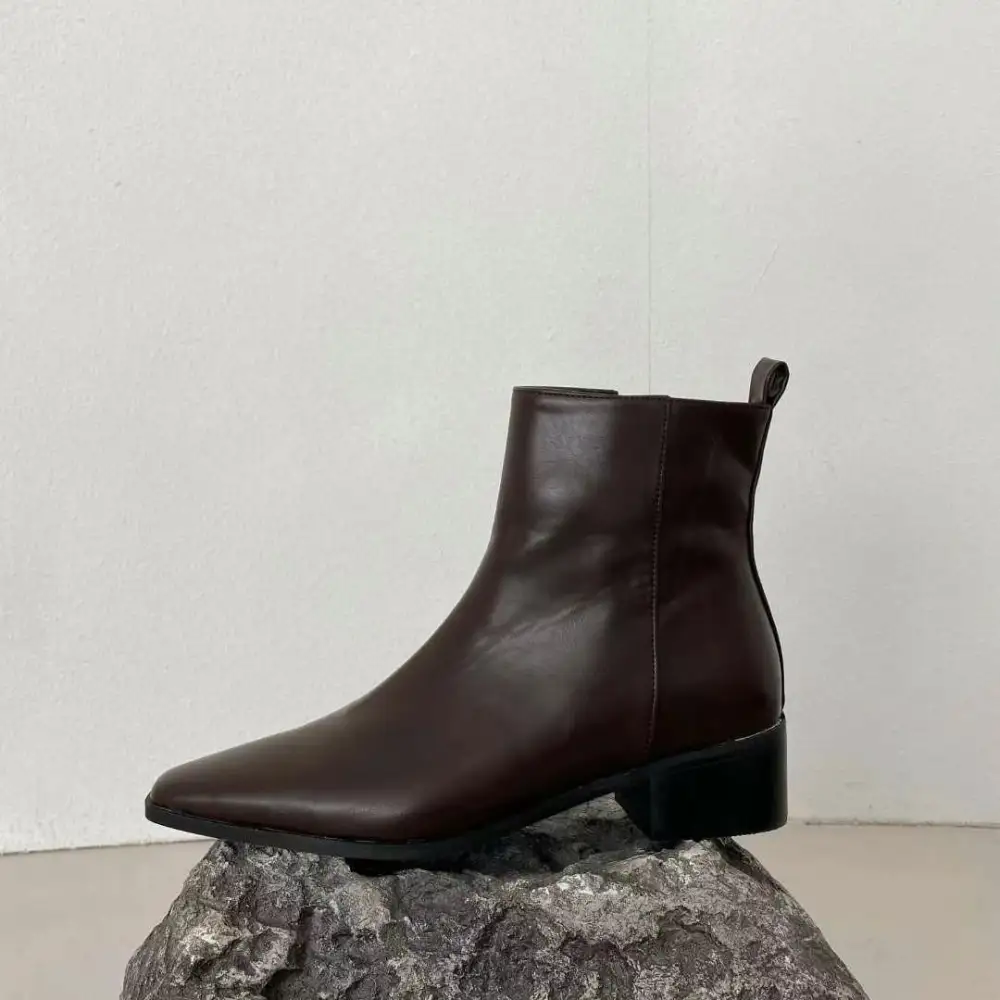 Everyday Classic Faux Leather Everyday Flats Boots