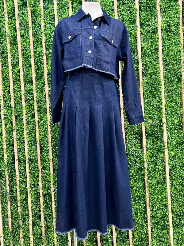 Pleated Midi Skirt