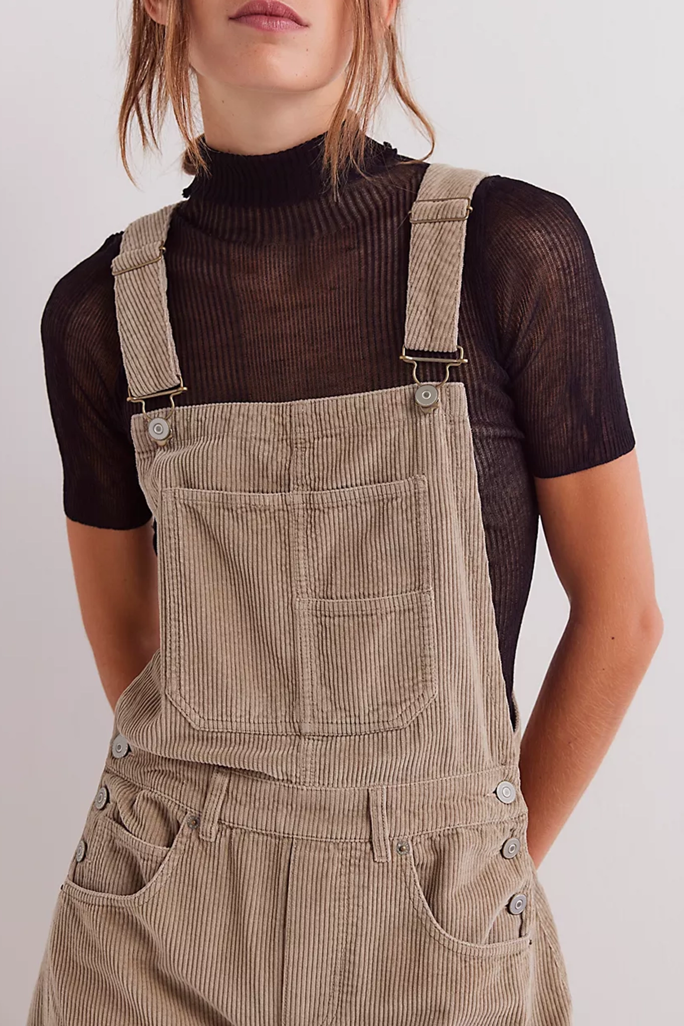 Corduroy Overalls Style Pants