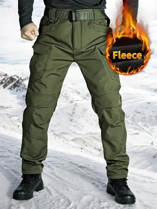 Mens Outdoor Warm Tactical Pants for Men