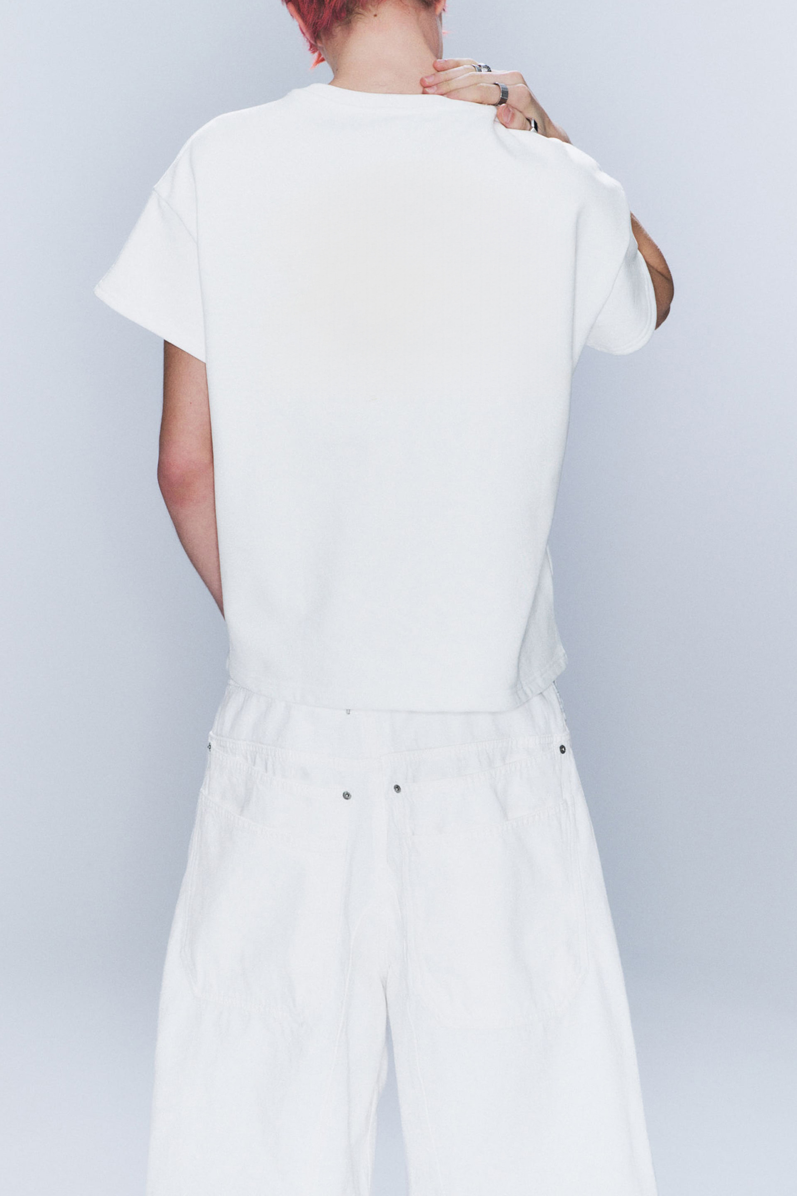 Cotton Dropped Shoulder T-Shirt