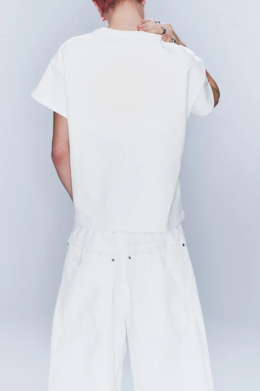 Cotton Dropped Shoulder T-Shirt