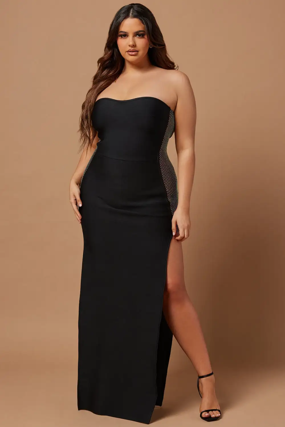 Avina Bandage Gown - Black