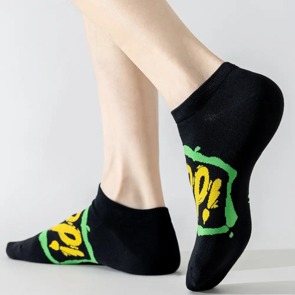 Urban Graffiti Graphic Sneaker Socks