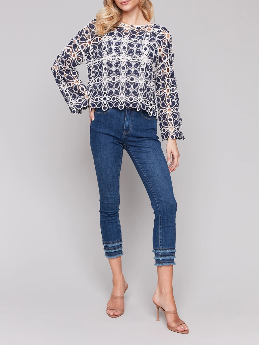 Elegant And High-End Art Pattern Women's Top