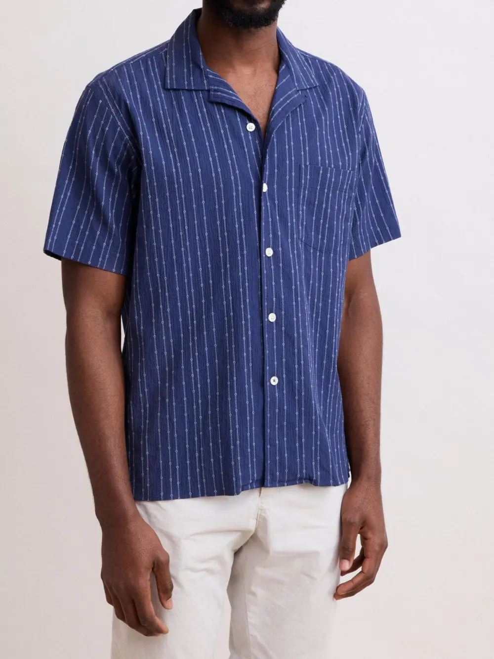 Casual Soft And Comfortable Dark Blue Shirt