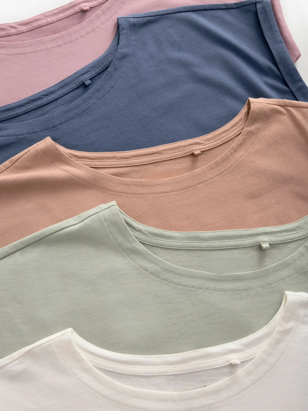 Cotton Short Sleeve T-Shirt 5-Piece Set