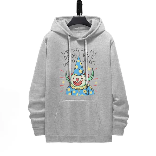 Jokes Pattern Printed Hoodie