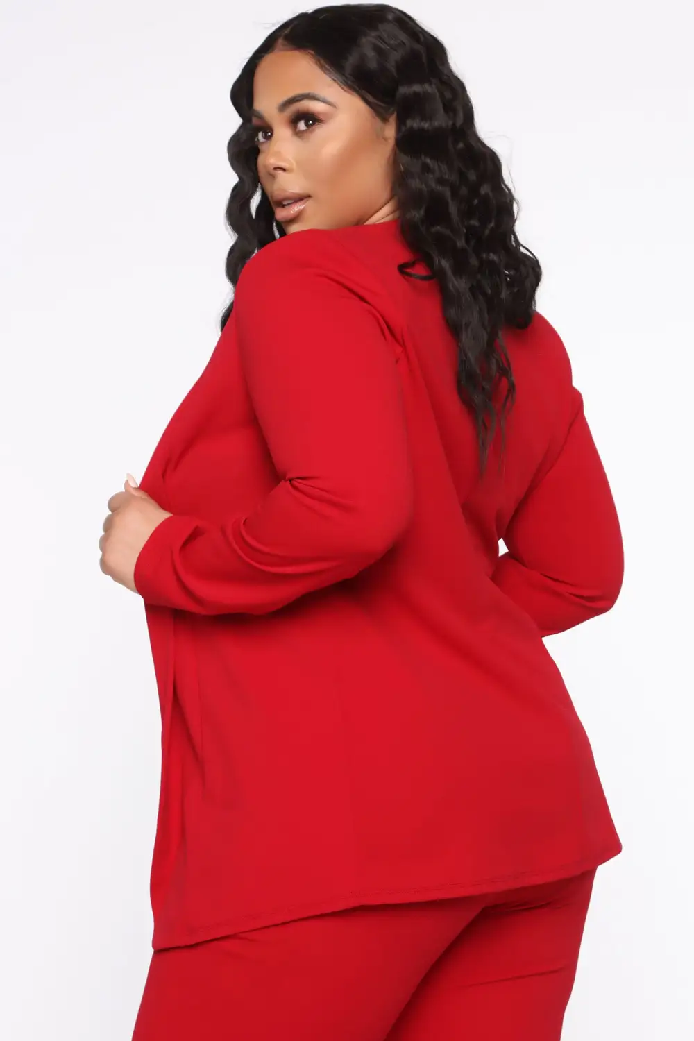 Payin' It Forward Blazer Set - Red
