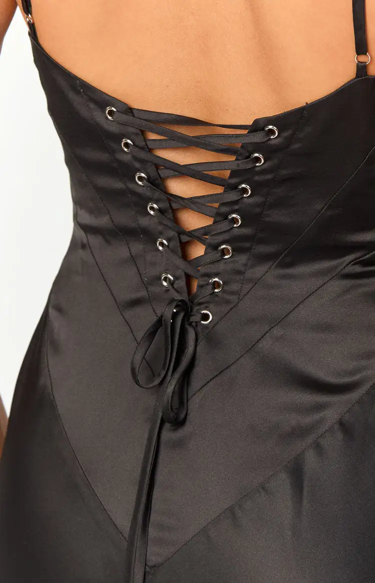 Modern Satin Maxi Dress