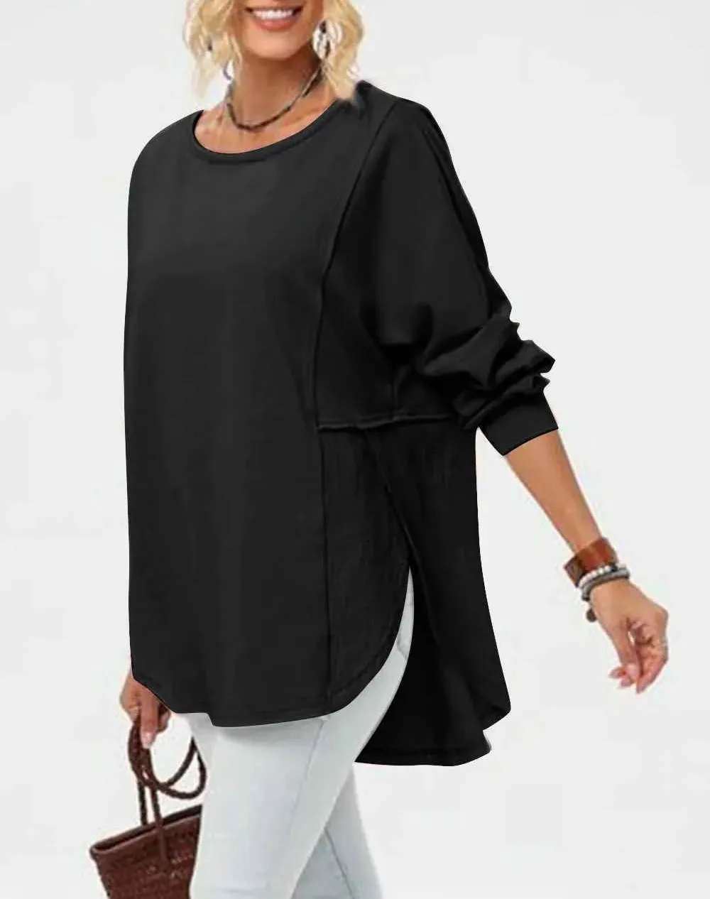 Long Sleeve High-Low T-Shirt