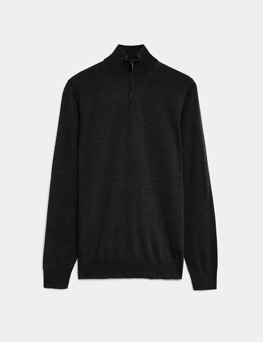 Pure Extra Fine Merino Wool Half Zip Jumper