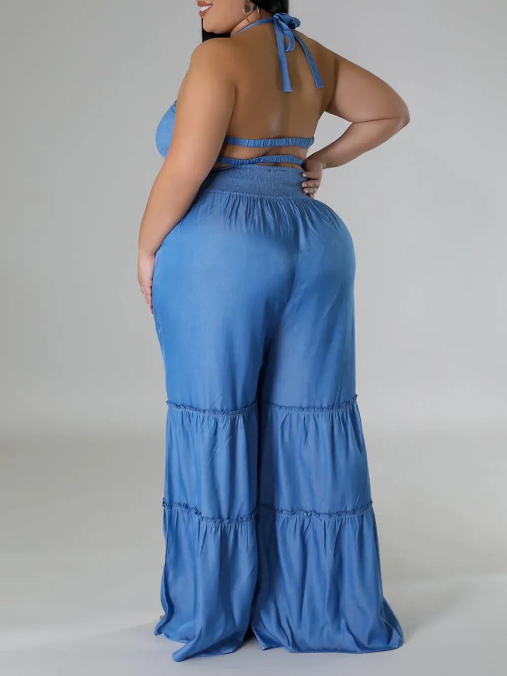 Plus-Size Stylish Denim Jumpsuit For Women