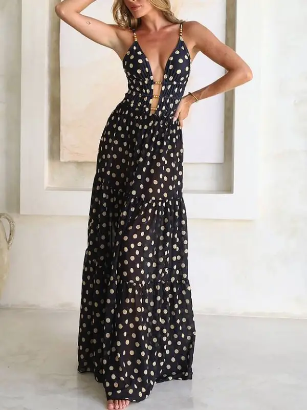 Women’s One-Piece Swimsuit And Overskirt Suit One-Piece
