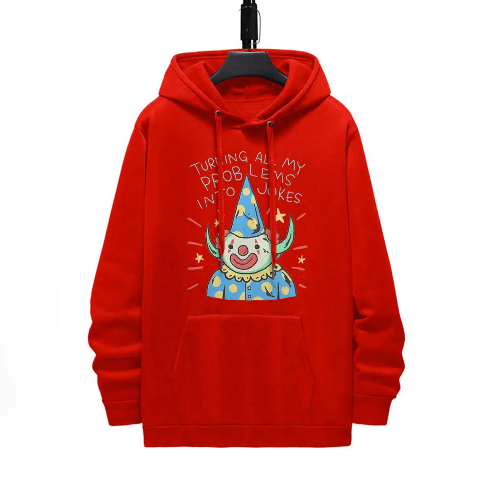 Jokes Pattern Printed Hoodie